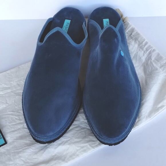 Piedaterre Dandy Azzurro Adriatico NEW Velvet Italian Hand Stitch Slipper 45/12 main image 15